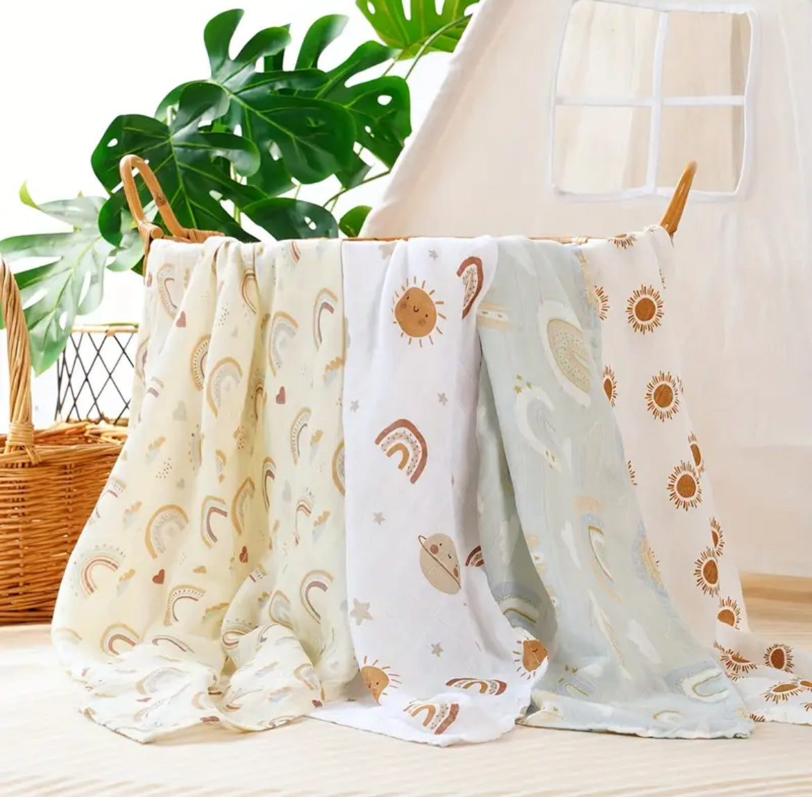 Set mussole cotone di bambù