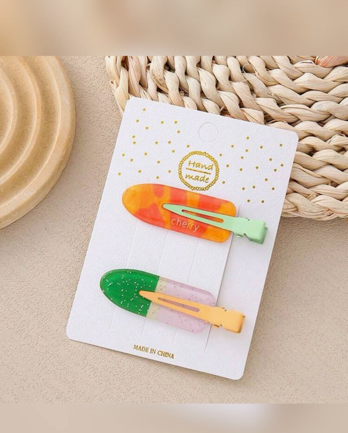 Clip Fruits and Sun ( vendute a gruppi di 3 coppie)