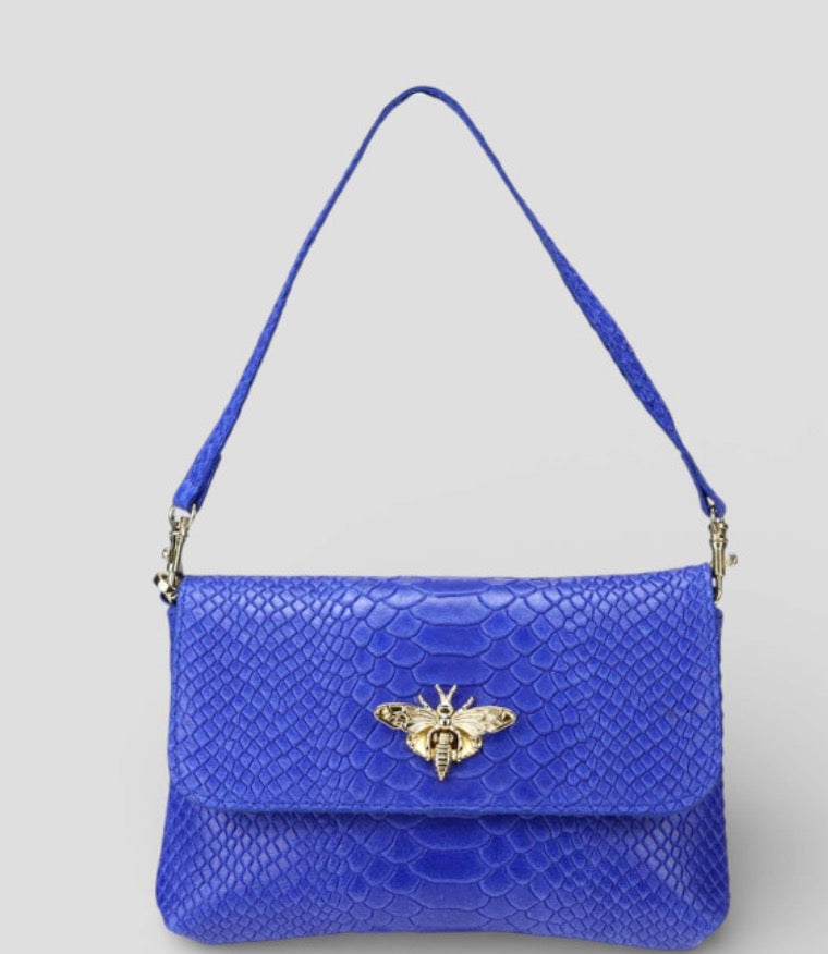 Pochette Bee— 100% made in Italy, artigianale, in vera pelle
