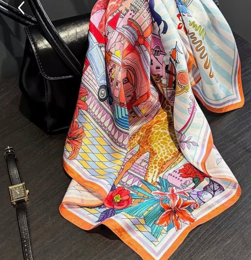 Foulard in seta di gelso 100%