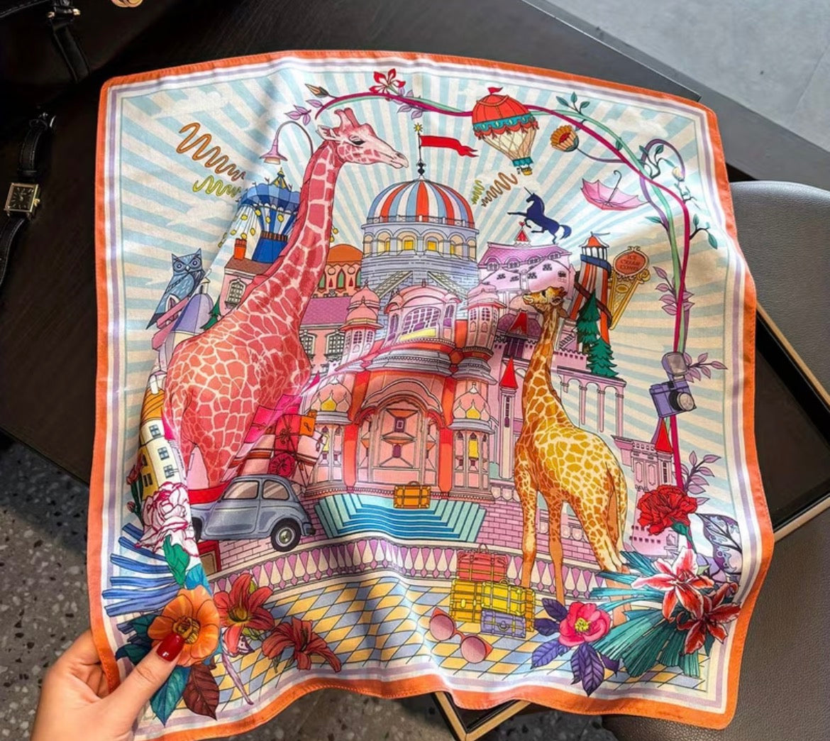 Foulard in seta di gelso 100%