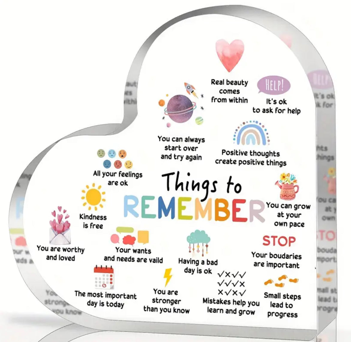 Fermacarte e soprammobile Ricorda ogni giorno…