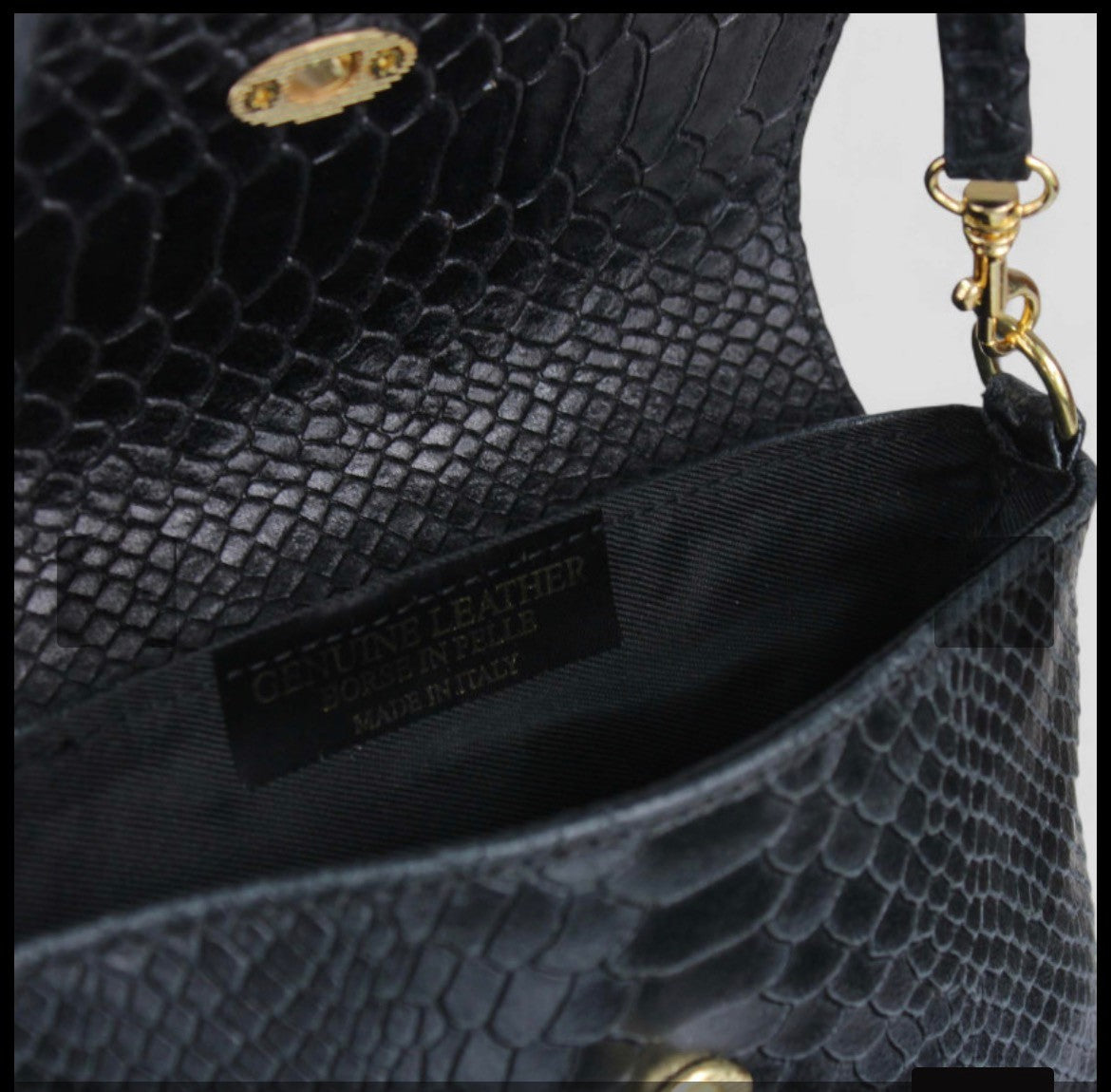 Pochette Bee— 100% made in Italy, artigianale, in vera pelle